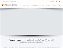 Tablet Screenshot of nationalcoalcouncil.org